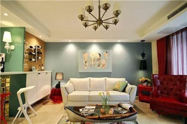 135平簡約鮮艷風家居裝修設計 打造獨特個性的家居空間